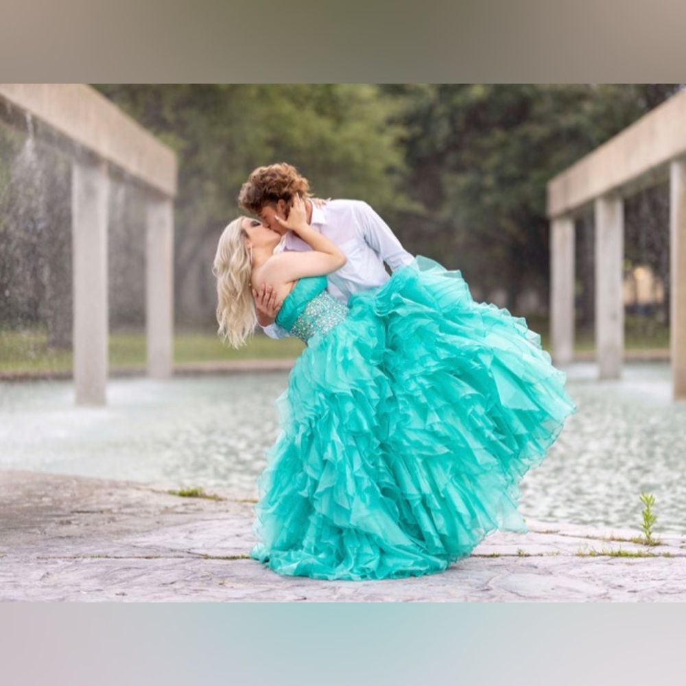 Turquoise Quinceanera/Prom dress